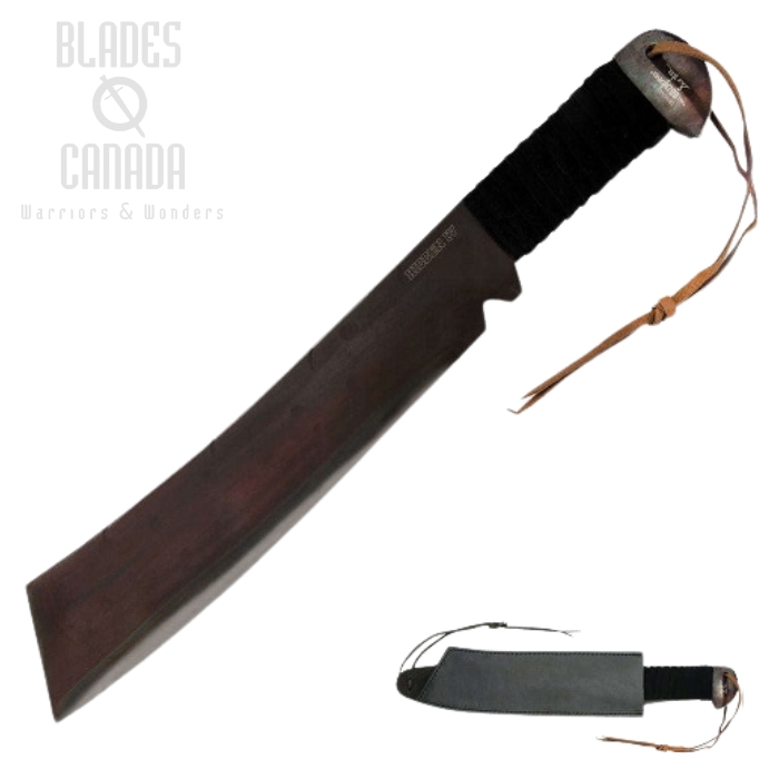Gil Hibben IV Machete, 1090 Carbon, Leather Sheath, GH5007